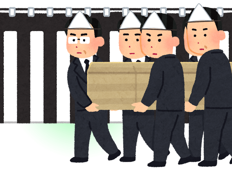 参列者が死に装束を身につける埼玉県の葬儀の特徴のイメージ